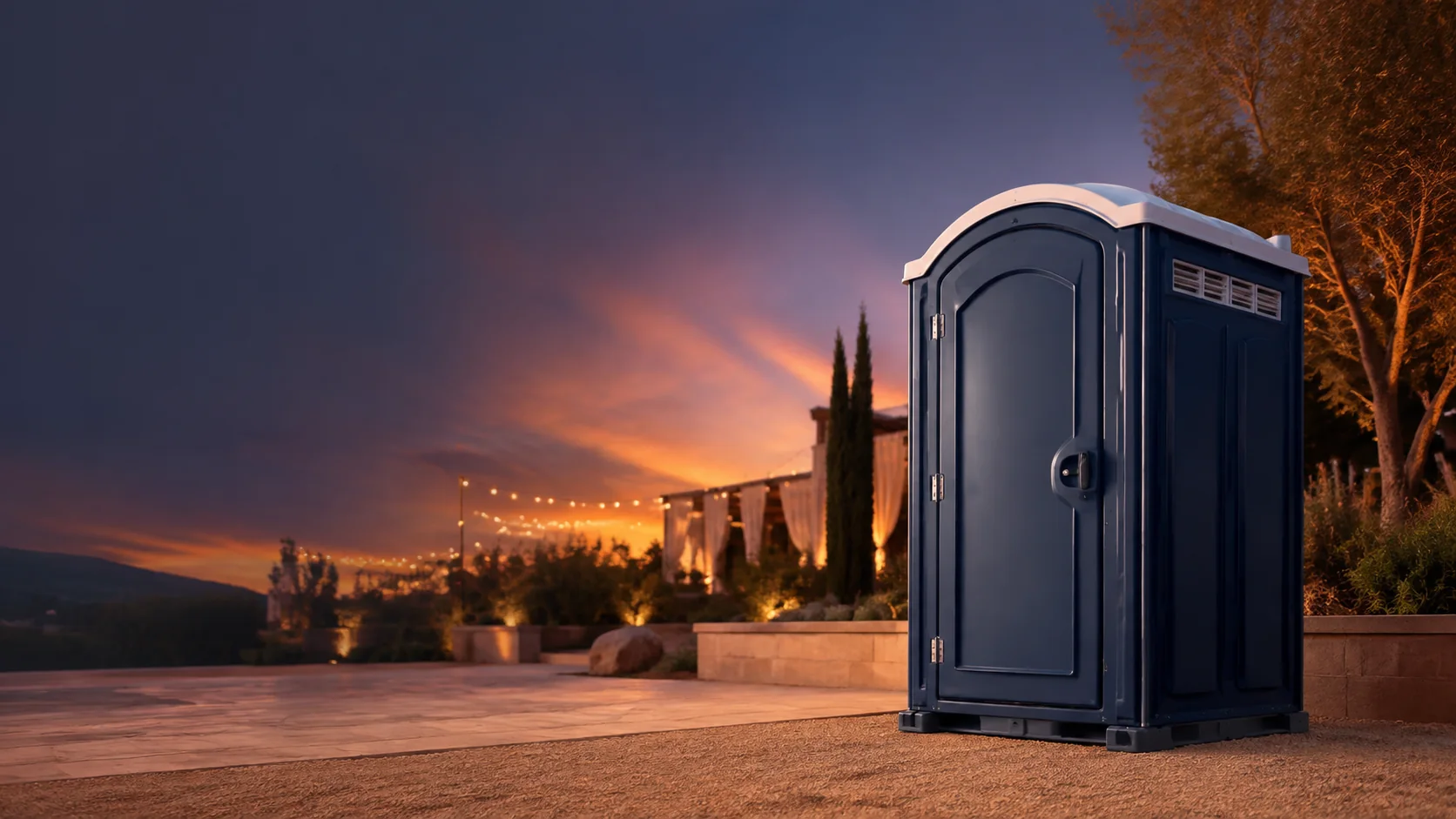 Portable restroom shown for rental planning in Duluth, MN